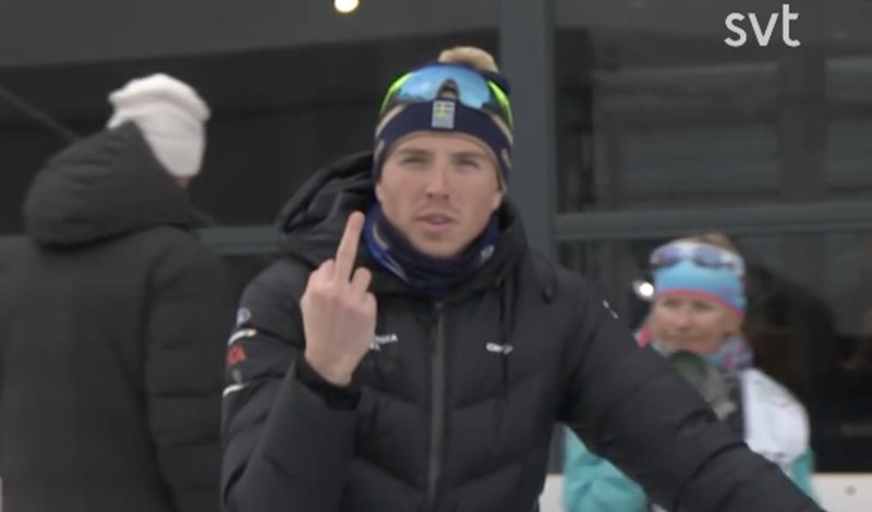 William Poromaa. Skärmavbild: SVT Sport William Poromaa. Skärmavbild: SVT Sport